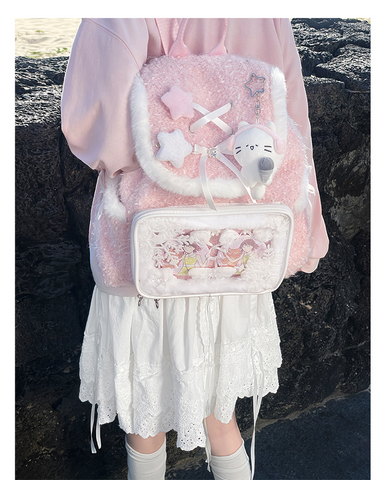 ［バッグ］痛バッグ ファーリュック【UIZH1T】