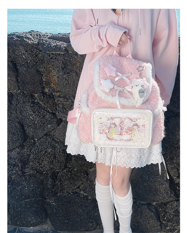 ［バッグ］痛バッグ ファーリュック【UIZH1T】