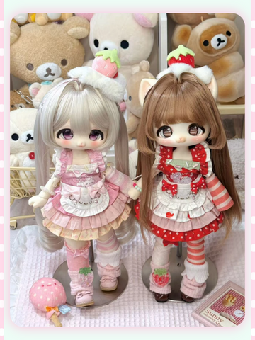 【受注予約】［BJD服］1/6 1/4 kumako ドール用 衣装セット【莓果】