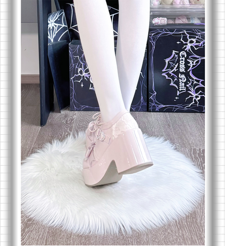 ［靴］地雷系 量産型 リボン フォームシューズ【2TY4S7】