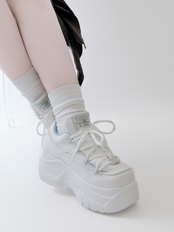 ［靴］地雷系 厚底ダッドスニーカー シューズ【94XW59】