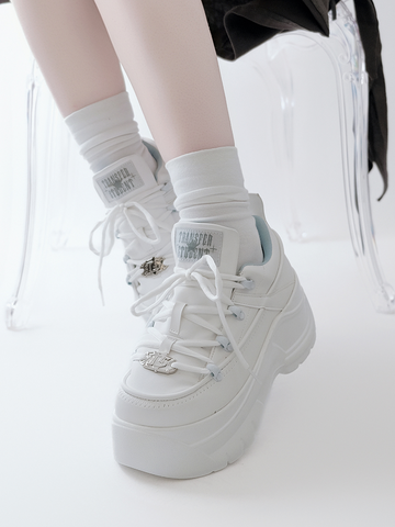 ［靴］地雷系 厚底ダッドスニーカー シューズ【94XW59】