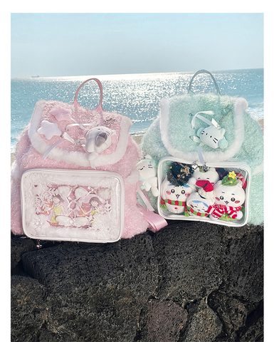 ［バッグ］痛バッグ ファーリュック【UIZH1T】