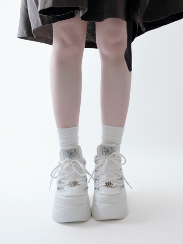 ［靴］地雷系 厚底ダッドスニーカー シューズ【94XW59】