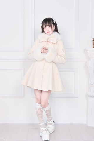 ［ファッション］地雷系 ビッグリボンフレアコート【Z834PJ】