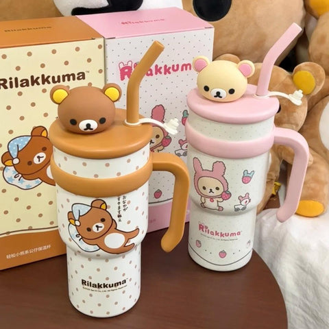 ［キャラグッズ］リラックマ 正規品 ボトル 保温保冷 730ml【C8B3TZ】