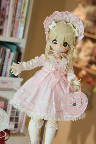 ［BJD服］1/4 1/6 ドール用 ハート トートバッグ【VTSJN0】