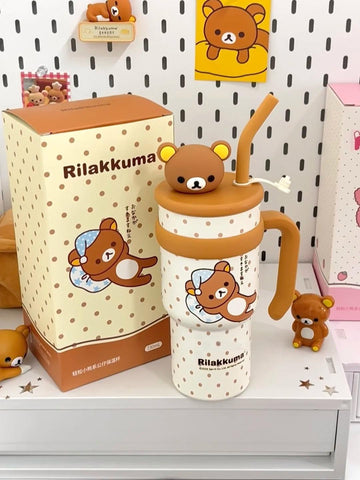 ［キャラグッズ］リラックマ 正規品 ボトル 保温保冷 730ml【C8B3TZ】
