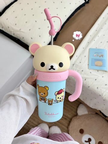 ［キャラグッズ］リラックマ 正規品 ボトル 保温保冷 830ml【IKUO5W】