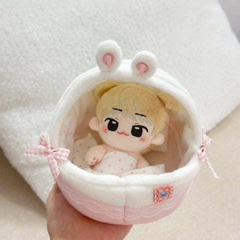 ［ぬい小物］10cm 無属性 ぬいぐるみ用 ベビーバスケット【摇篮】