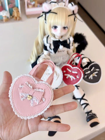 ［BJD服］1/4 1/6 ドール用 ハート トートバッグ【VTSJN0】