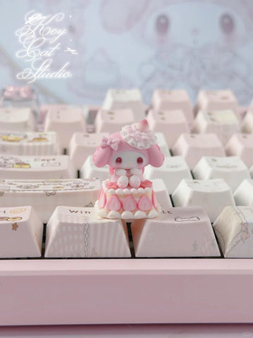［メカニカルキーボード］サンリオ マイメロディ 手作り キーキャップ【QG2AH2】