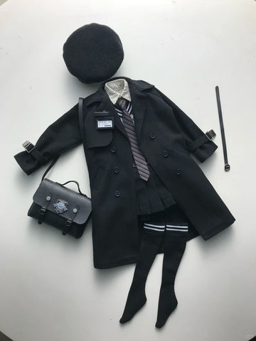 ［BJD服］1/4 kumako ドール用 トレンチコート 衣装セット【9AL1YZ】