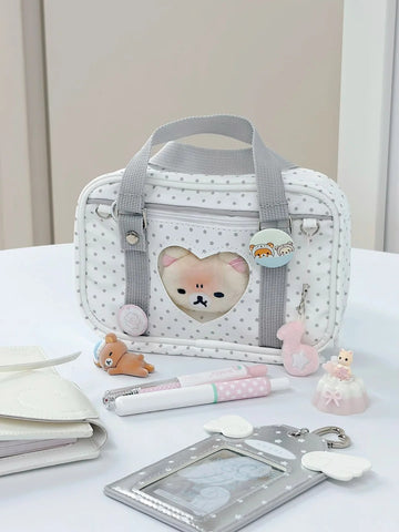 ［推し活グッズ］スクールバッグ 痛ポーチ【Q2Y1L8】