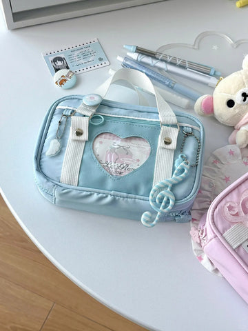 ［推し活グッズ］スクールバッグ 痛ポーチ【Q2Y1L8】