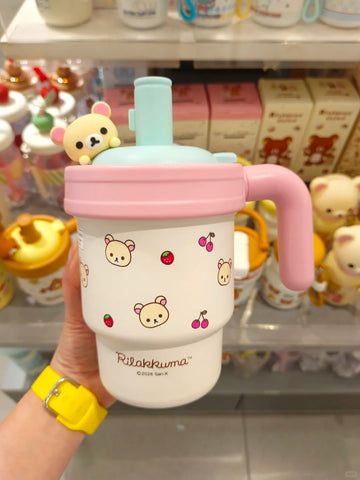 ［キャラグッズ］リラックマ 正規品 ボトル タンブラー 陶器 620ml【KBSYX9】