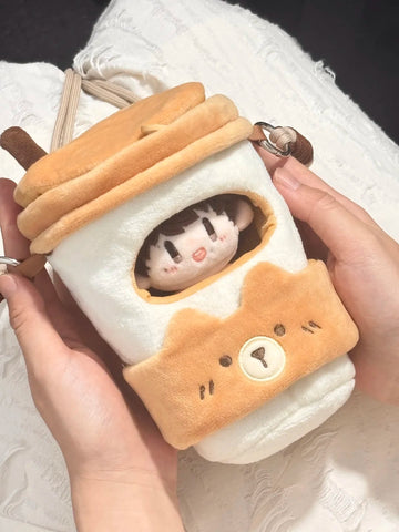 ［ぬい服］10/15/20cm 無属性 ぬいぐるみ用 お洋服【奶茶】