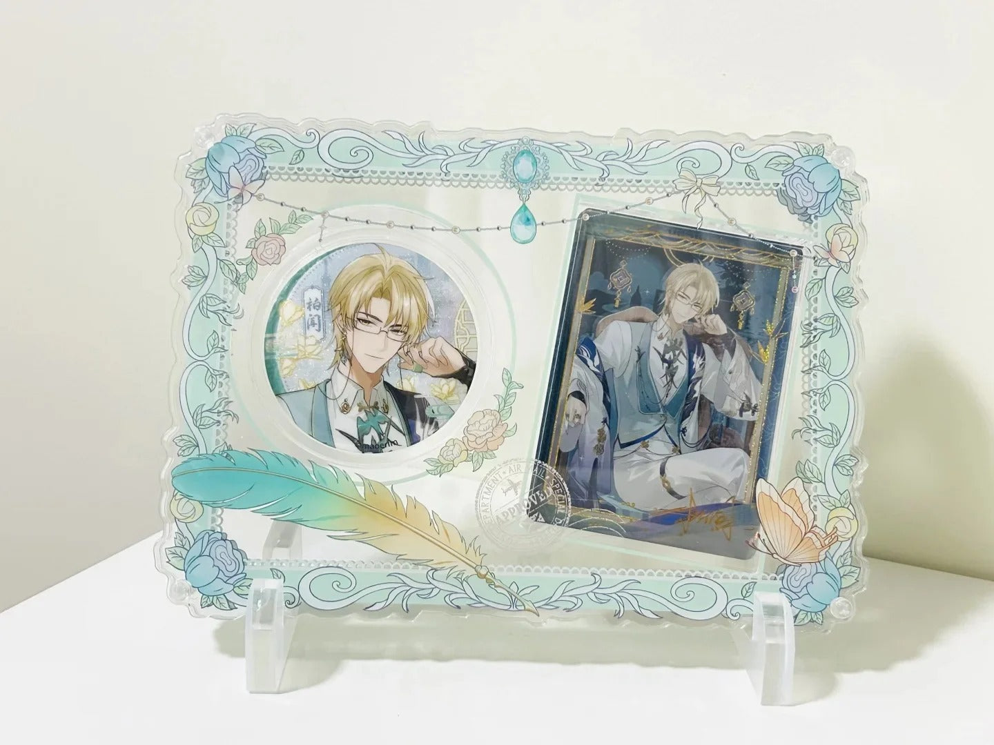 【 完全受注生産 】レア✨ハナレグミ 発光帯 オリジナルプリント+フレーム 合金フレーム シンプル L ピンク | 金属製フレーム | フォト