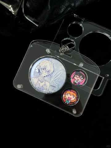 ［推し活グッズ］缶バッジ アクリルフレーム 58mm+25mm【ITIATI】