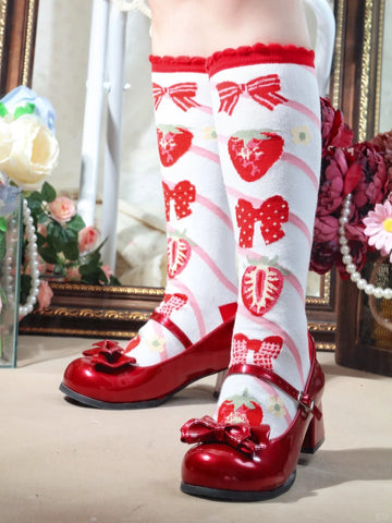 ［ファッション］ロリータ クルー丈ソックス 靴下【0JDXWW】
