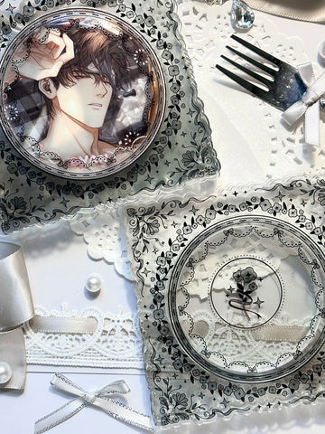 ［推し活グッズ］缶バッジ アクリルフレーム 75mm【VV9CLW】