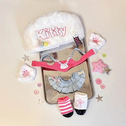 ［ぬい服］10/20cm 無属性 ぬいぐるみ用 お洋服【y2k】
