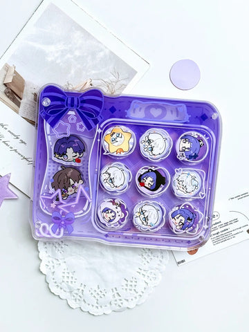 ［推し活グッズ］缶バッジ アクリルフレーム 25mm【36UVIY】