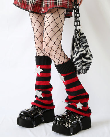 ［靴］ダークパンク ベルト プラットフォームシューズ【M6PK0G】