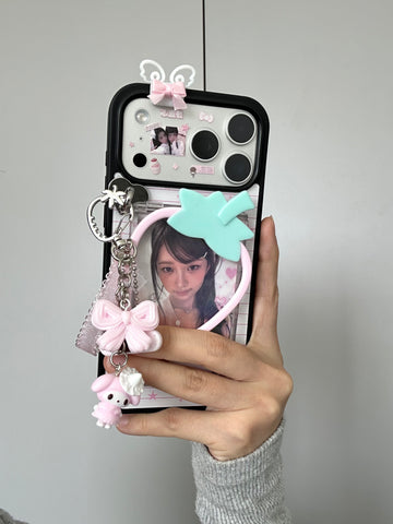 ［スマホケース ］手作り iPhone カード収納ケース マグネット付き【58C0J2】