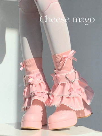 ［靴］ロリータ ティアード フリル ミドルブーツ【2TY4S7】