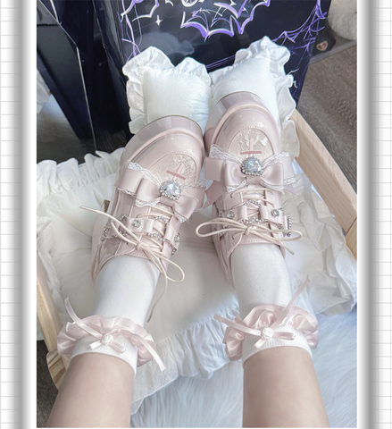 ［靴］地雷系 量産型 リボン フォームシューズ【2TY4S7】