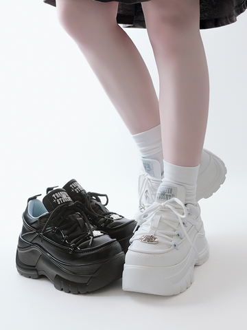 ［靴］地雷系 厚底ダッドスニーカー シューズ【94XW59】