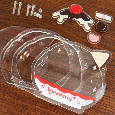 ［推し活グッズ］缶バッジアクリルフレーム 58~75mm【G9Z7M7】
