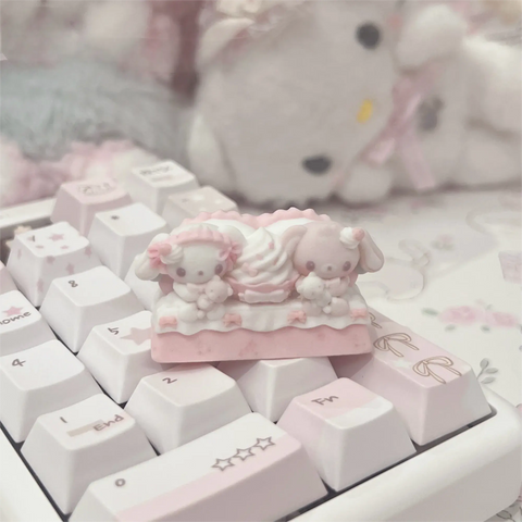 ［サンリオ］シュガーバニーズ 手作り キーキャップ【メカニカルキーボード】