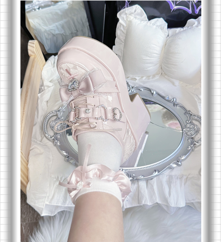 ［靴］地雷系 量産型 リボン フォームシューズ【2TY4S7】