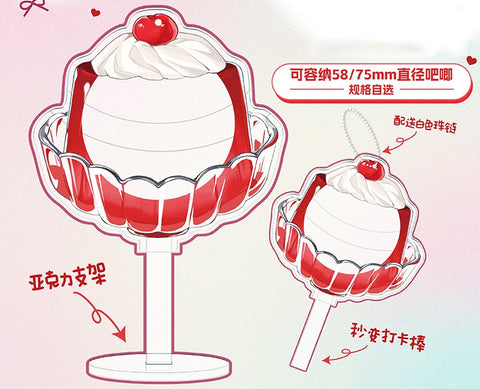 ［推し活グッズ］PVC 缶バッジカバー 58/75mm【G7K2T8】