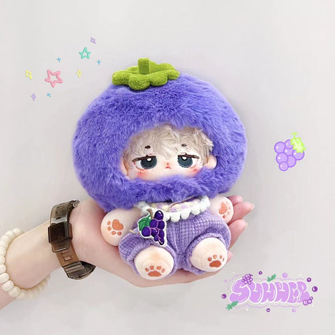 ［ぬい服］10/15cm 無属性 ぬいぐるみ用服【葡萄】