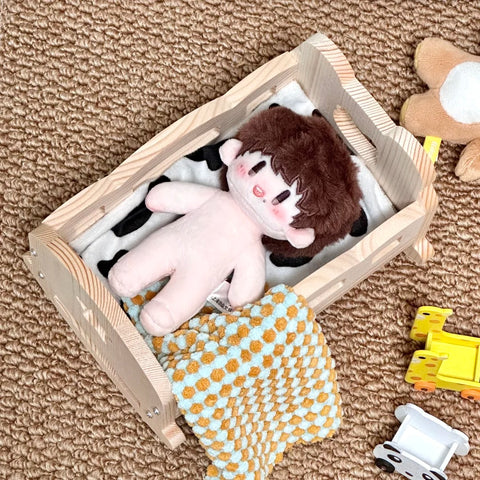 【受注予約】［ぬい小物］10/15/20cm 無属性 ぬいぐるみ用 ベッド【婴儿床】