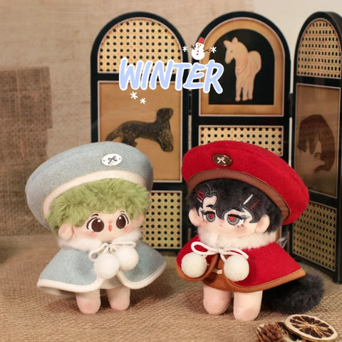 ［ぬい服］10cm 無属性 ぬいぐるみ用服【冬雪】