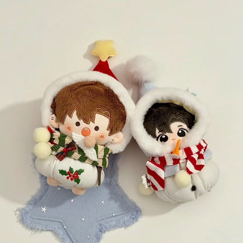 【受注予約】［ぬい服］10cm 無属性 ぬいぐるみ用 お洋服【圣诞】