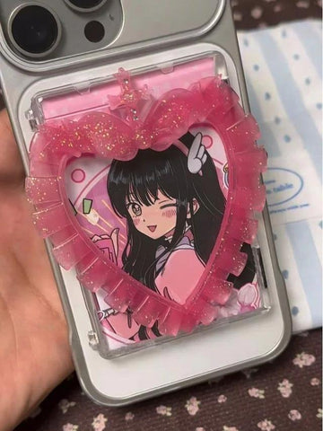 ［スマホケース ］手作り iPhone カード収納ケース マグネット付き【58C0J2】