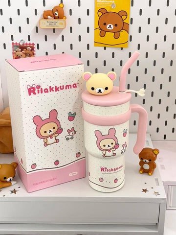 ［キャラグッズ］リラックマ 正規品 ボトル 保温保冷 730ml【C8B3TZ】