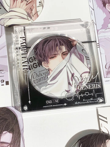 ［推し活グッズ］缶バッジアクリルフレーム 75mm【Q9D8W3】