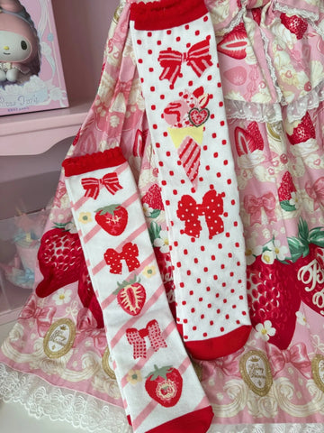 ［ファッション］ロリータ クルー丈ソックス 靴下【0JDXWW】