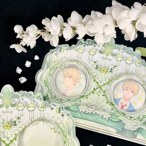 ［推し活グッズ］缶バッジアクリルフレーム 58～75mm【W8J5S8】
