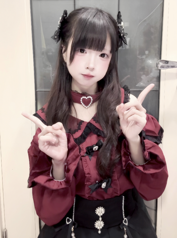 ［ファッション］地雷系 長袖 オフショル ブラウス【恋爱契约】