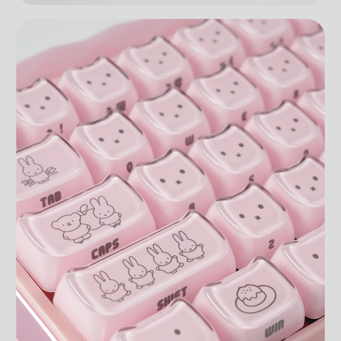 【メカニカルキーボード】119キー MAO ミッフィー キーキャップ