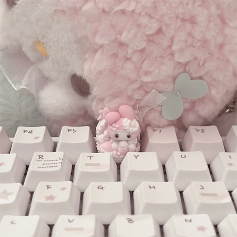 ［メカニカルキーボード］サンリオ マイメロディ&ピアノ 手作り キーキャップ【KFILEP】