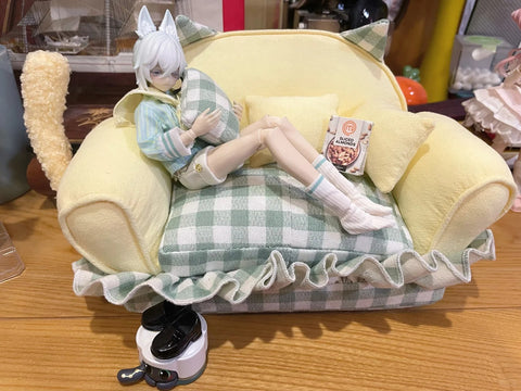 ［BJD小物］1/3 1/4 1/6 1/8 1/12 ドール用 手作り ソファー【2SQ7IT】