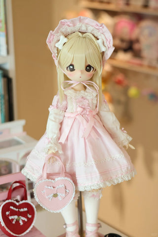 ［BJD服］1/4 1/6 ドール用 ハート トートバッグ【VTSJN0】